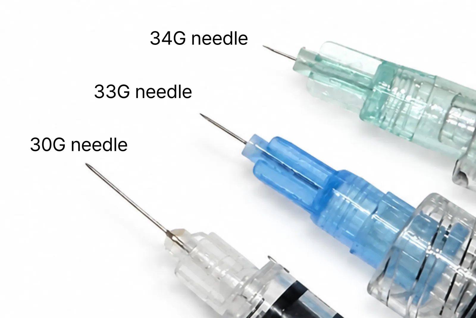 استخدام إبرة فائقة الدقة 34G