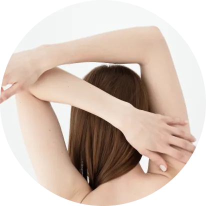 منطقة إزالة الشعر من الذراع بأكملها